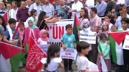 Ulu Camii'nde İsrail Protestosu