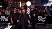 Mel Gibson Cuts Hair & Gets Shaved on Hollywood Blvd