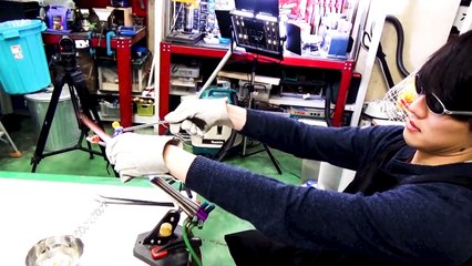 ビー玉１００個をドロドロにして巨大ビー玉作ってみた