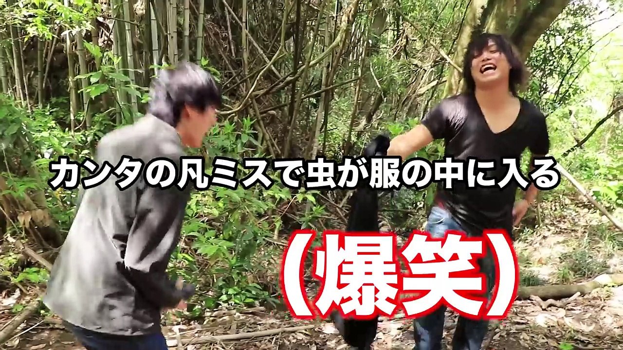 危険な沼を渡るために大量の竹で橋作った結果...【水溜り村】