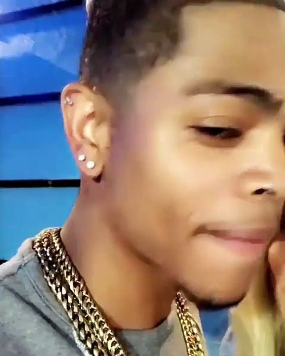 Blac Chyna's boyfriend Meechie has BC tattoo on his neck!