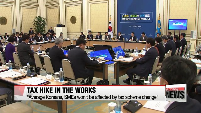 South Korean President Moon says it's time to finalize tax scheme, tax hike will be limited to highest income bracket, b