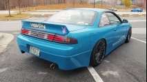 S14 Nissan 240SX SR20 Review Sketchy and Catches On Fire That Dude in Blue