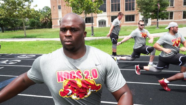 The new ‘Hogs’ of the Washington Redskins bond over sweat, steaks