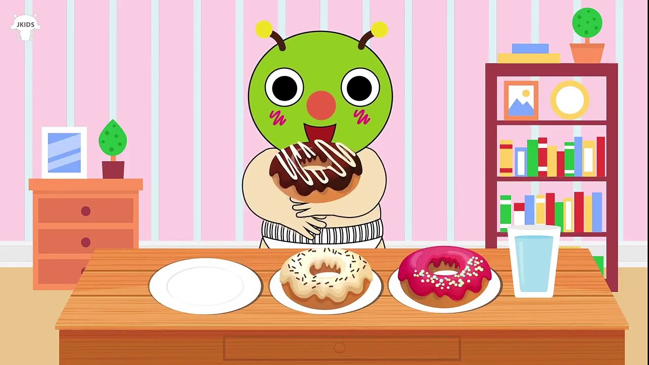 むしむしくん アニメ ❤ 食べる ドーナツ ❤ トイレトレーニング ❤ 赤ちゃん笑う、喜ぶ、泣きやむ ❤ 子供向けアニメ ❤ Eating video for kids  [Japan Kid]