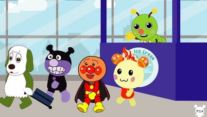アンパンマン アニメ❤️エアポート - うーたん - わんわん - バイキンマン - むしむしくん - 子供向けアニメ - surprise kids animation  [Kid TV]