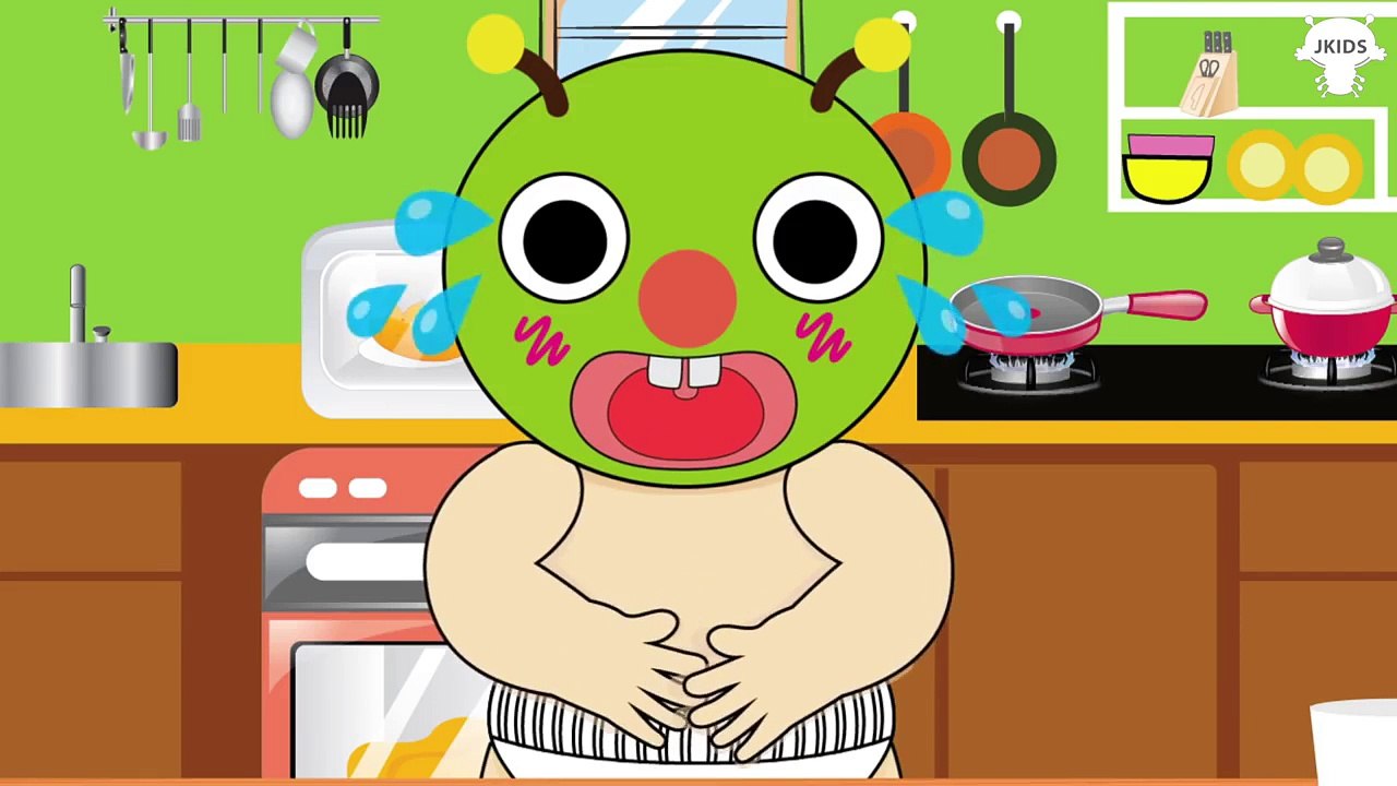 むしむしくん トイレトレーニング アニメ ❤ 食べるだけ - 寿司ロール ピザ カップケーキ - こどもが笑う！- 赤ちゃん泣き止む  [Japan Kid]