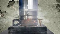 Crushing Coins with Hydraulic Press