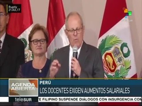 Gobierno de Perú decreta emergencia tras 36 días de huelga de maestros