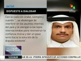 Qatar está dispuesto a dialogar con países del Golfo Pérsico