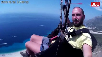 Fluturim me parashute permbi plazhin e Dhermiut (360video)
