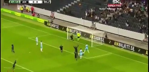 AIK 1:0 Zeljeznicar (Europa League Qualifikation 20 Juli 2017)