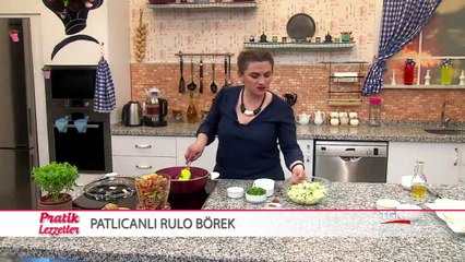 Pratik Lezzetler - Patlıcanlı Rulo Börek - Ebru Keskin