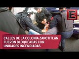 Al menos 25 detenidos en Tláhuac por narcobloqueos