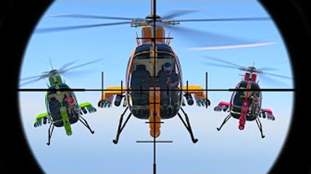 KWEBBELKOP-SNIPERS vs. ATTACK HELICOPTERS! (GTA 5 Funny Moments)