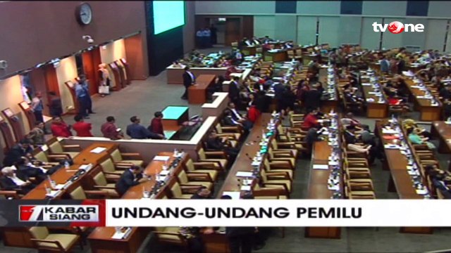 DPR Sahkan RUU Pemilu 2019