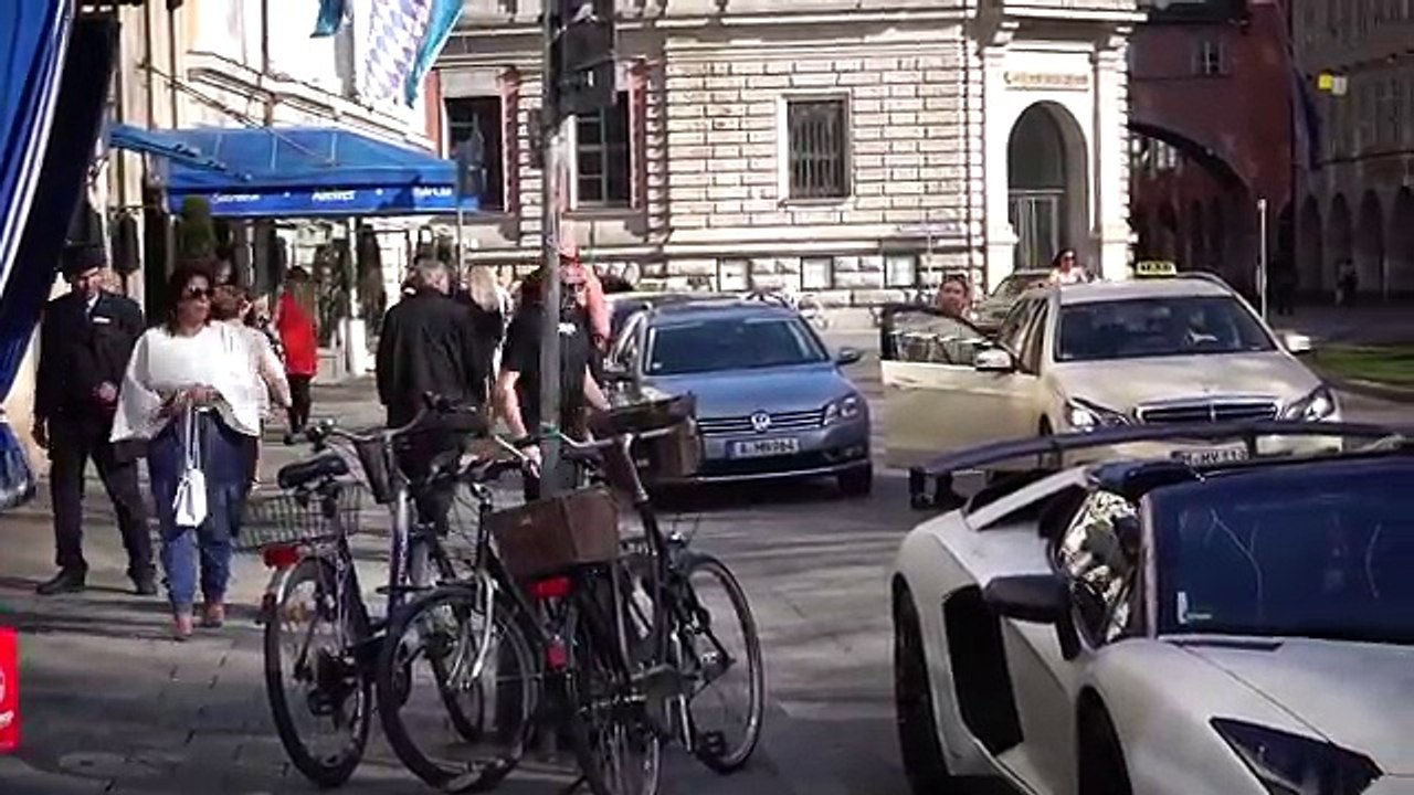 Franck Ribéry driving his new Lamborghini Aventador SV Roadster