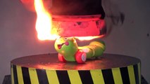 EXPERIMENT Glowing 1000 degree HYDRAULIC PRESS 100 TON vs Gallium