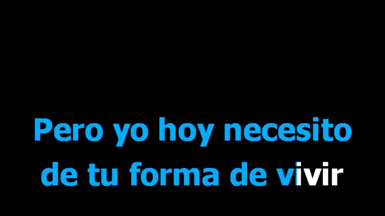 Hoy te confieso -  Los terricolas -  Karaoke -  Letra