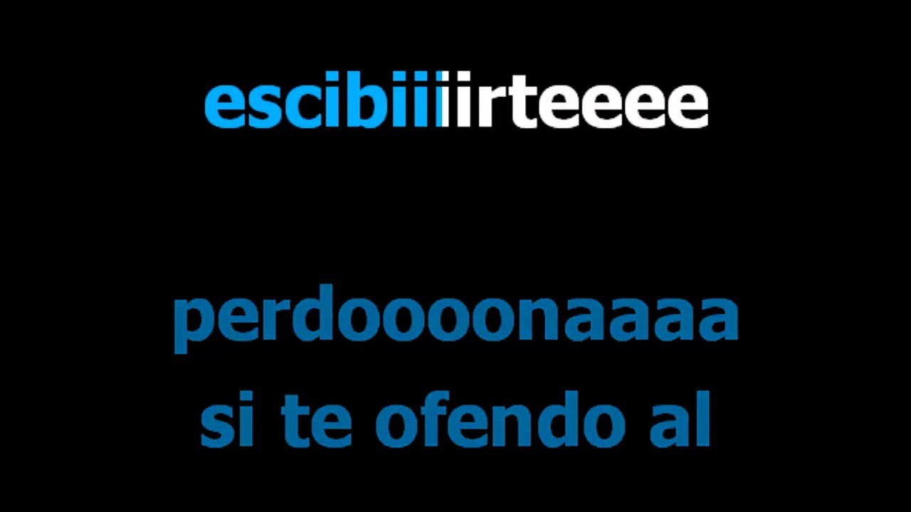 Una carta -  Los terricolas -  Karaoke  - Letra