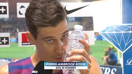 Athlétisme - Meeting Herculis - Les réactions des français Bosse et Dahmani après le 800m