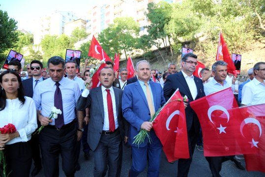 Tunceli'de Terörü Protesto Yürüyüşü