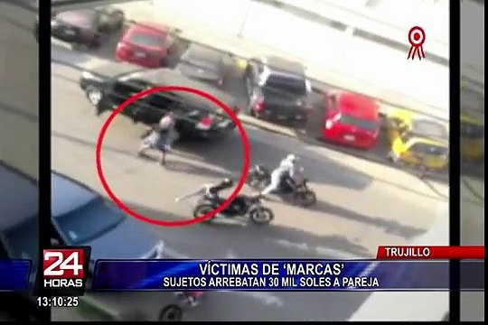 Trujillo: banda de ‘marcas’ roba 30 mil soles a pareja