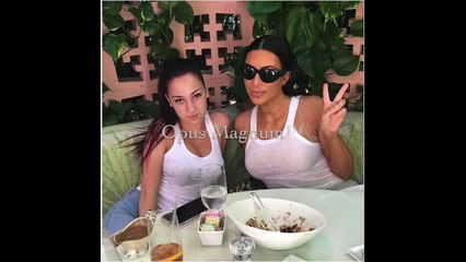 Kim Kardashian Goes To Little Danielle Bregolis House To Chill Out