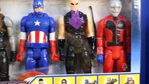 Captain america civil war toys iron man, vision, black panther, Falcon, Ant Man, winter so