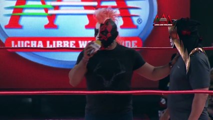 AAA Worldwide Oaxaca La Parka Psycho Clown & Dr. Wagner hacen alianza para destruir al equ
