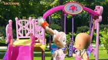 Enfants pour et dessins animés dessins animés avec Maman Barbie bébé prison ken Prank police Barbie Doll