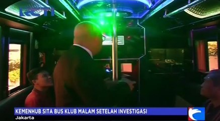Berikan Jasa Pesta Klub Malam, Bus Ini Diamankan Petugas