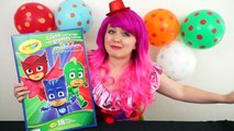 Coloring Owlette PJ Masks GIANT Coloring Book Page Crayola Crayons | COLORING WITH KiMMi T