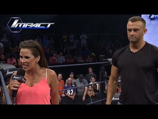 Mickie James Challenges James Storm On His Statement About "Adding New Members".. (Jul. 1, 2015)