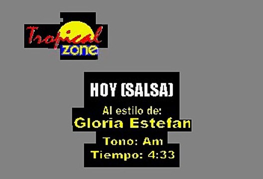 Hoy (Salsa) - Gloria Estefan (Karaoke)