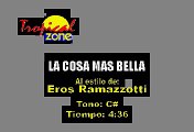 La Cosa Mas Bella - Eros Ramazzotti (Karaoke)