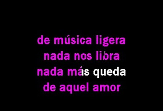 Soda Stereo - De musica ligera (Karaoke)