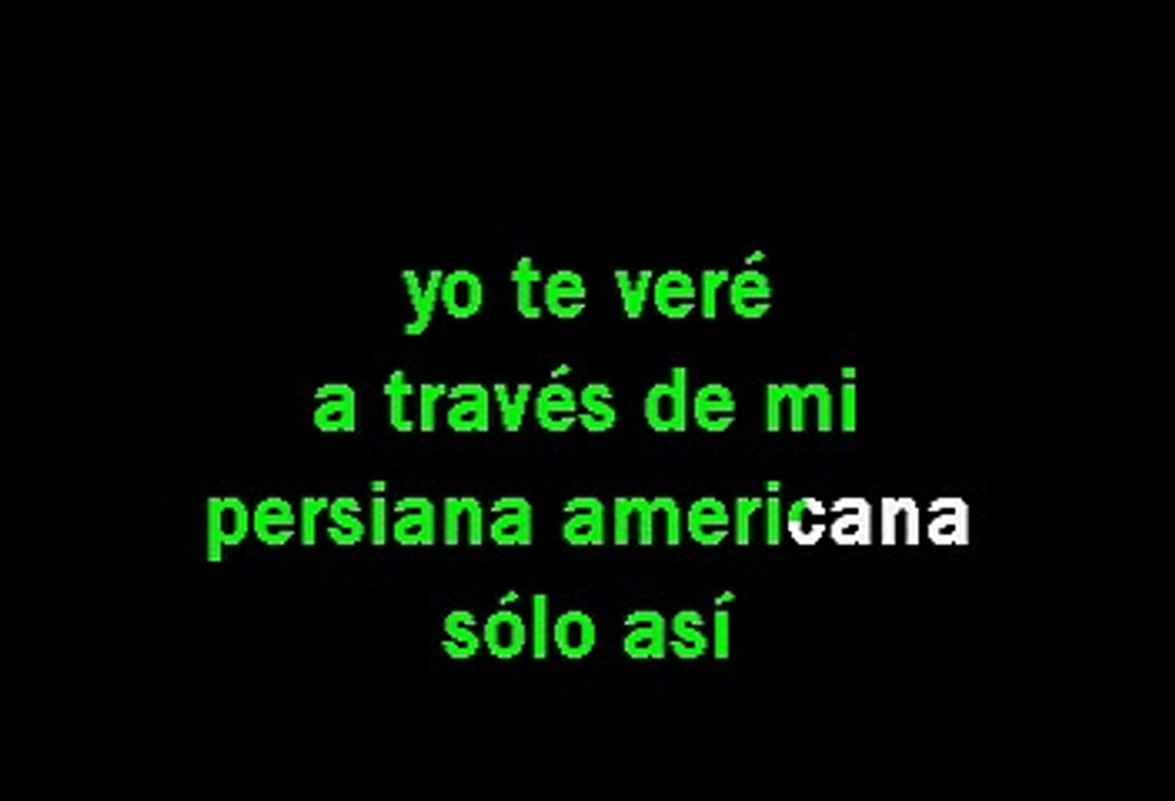 Soda Stereo - Persiana americana (Karaoke)