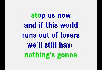 Starship - Nothing gonna stop us now (Karaoke)