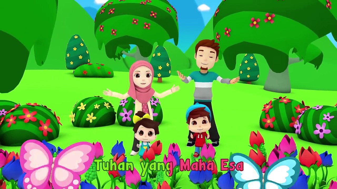 Lagu Kanak Kanak Islam | Sayang Allah dan Nabi | Omar & Hana | Diceriakan Oleh Wildan