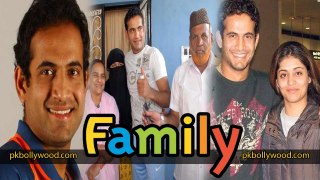 Irfan Pathan with Father, Mother, Brother & Wife Safa Baig