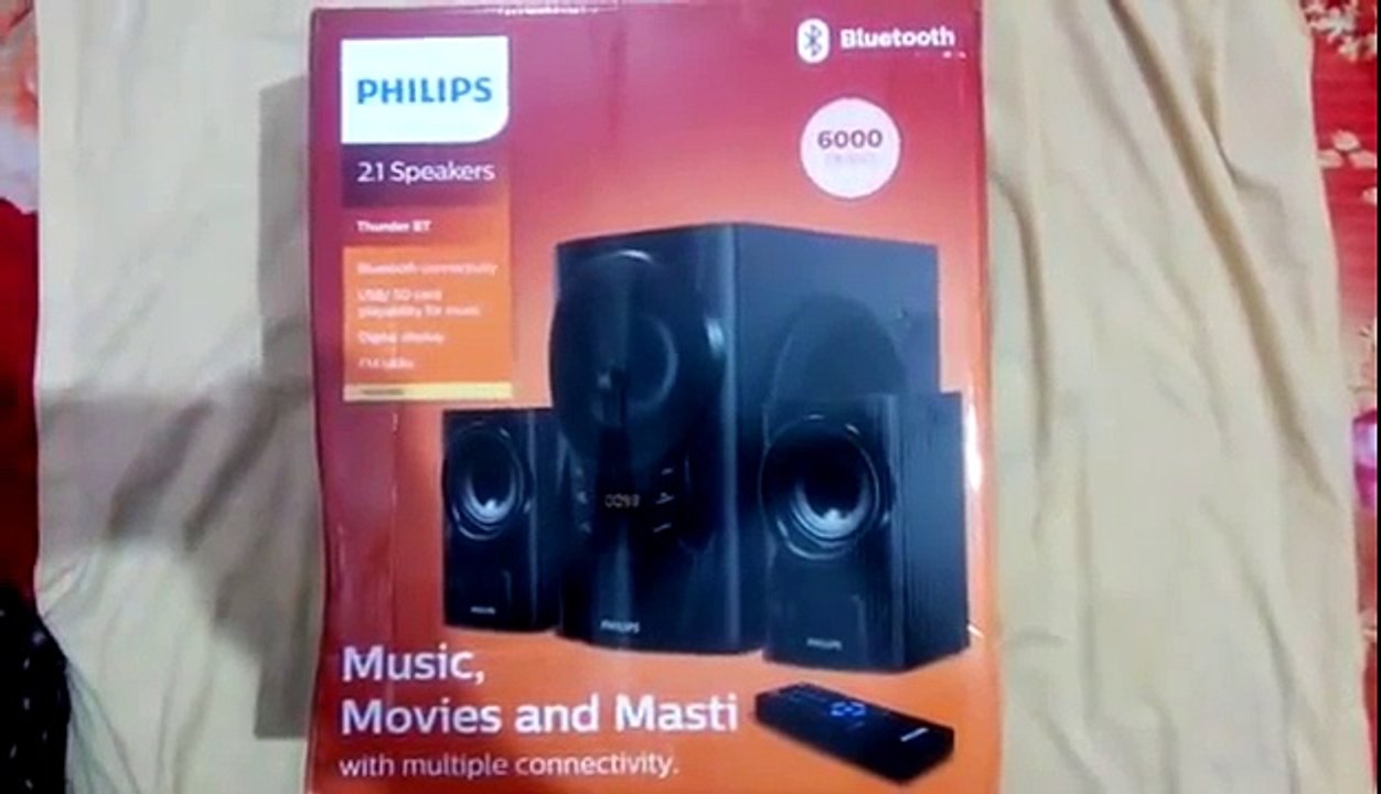 Philips MMS 6080B 2.1 Bluetooth Speakers Unboxing