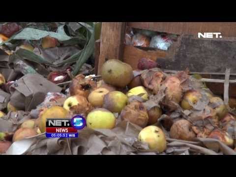 NET5-Dampak Letusan Kelud, Buah Cepat Busuk Omzet Pedagang Turun