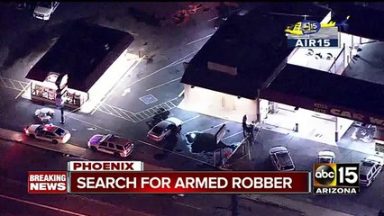 Armed robbery leaves one person injured; suspects at large