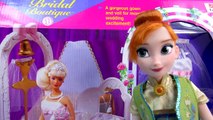 Disney Frozen Queen Elsa Bridesmaid Dress Up at Barbie Wedding Boutique Playset - Cookiesw