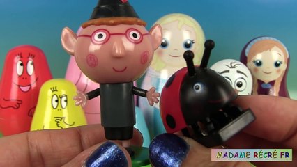 下载视频: Poupées Gigognes Russes Barbapapa Reine des neiges Nesting dolls Figurines Ben & Holly