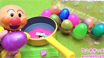 アンパンマン アニメ おもちゃ いろんな色のたまごを割ってみよう❤ スライム animekids アニメキッズ Anpanman Toy Surprise Egg