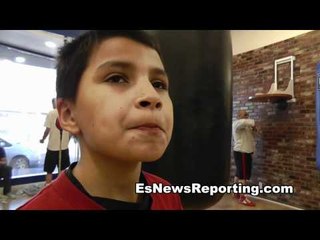 10 year old boxer fan of andre ward and pacquiao