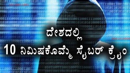 Cybercrime Crime Attack Happen Once In Every 10 minutes In India | Oneindia Kannada