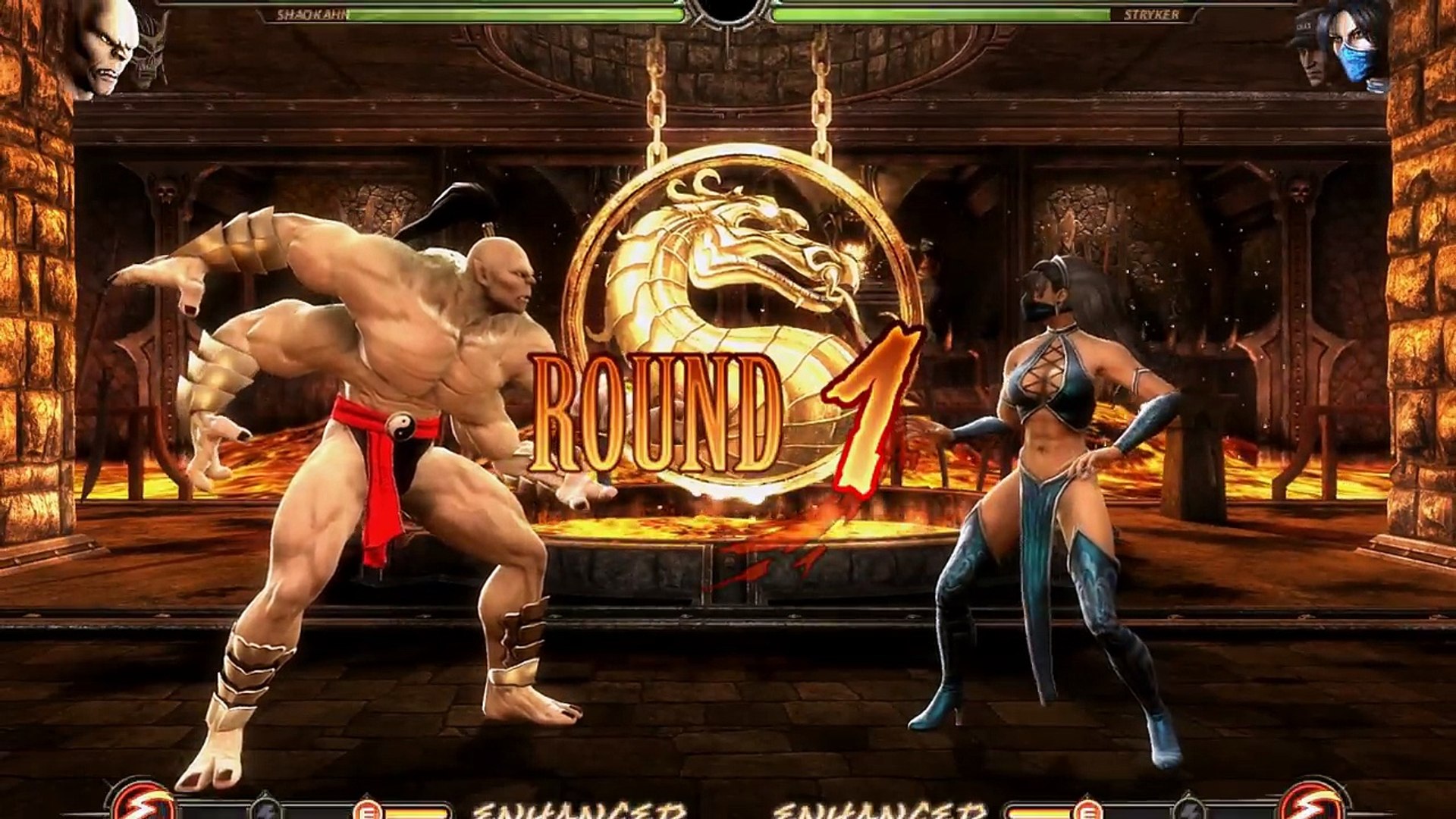 GORO MK1 & SHAO KAHN MK3 Tag Ladder, Mortal Kombat 2011 Komplete Edition